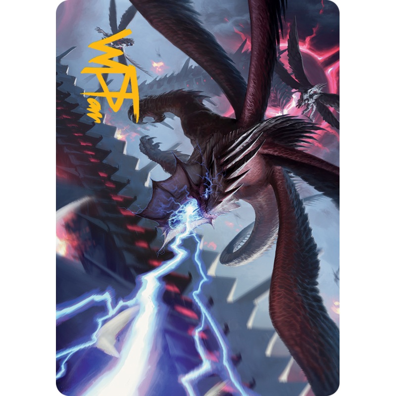 Defiant Thundermaw Art Card (Gold-Stamped Signature) [March of the Machine Art Series]