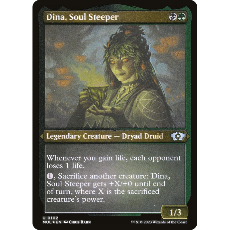 Dina, Soul Steeper (Foil Etched) [Multiverse Legends]