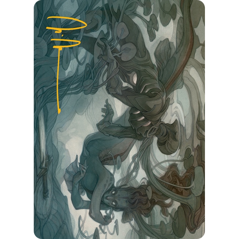 Emry, Lurker of the Loch Art Card (Gold-Stamped Signature) [March of the Machine Art Series]