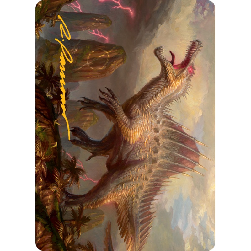 Etali, Primal Conqueror Art Card (Gold-Stamped Signature) [March of the Machine Art Series]