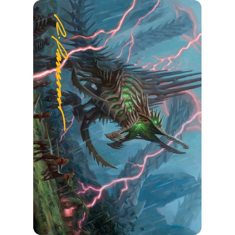 Etali, Primal Sickness Art Card (Gold-Stamped Signature) [March of the Machine Art Series]