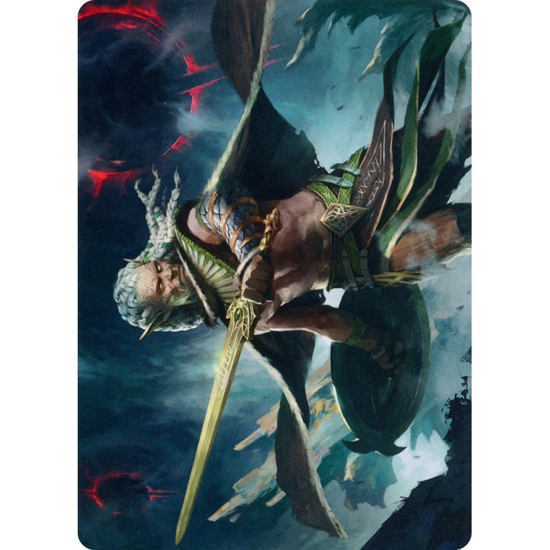 Serpent-Blade Assailant Art Card (40) [March of the Machine Art Series]