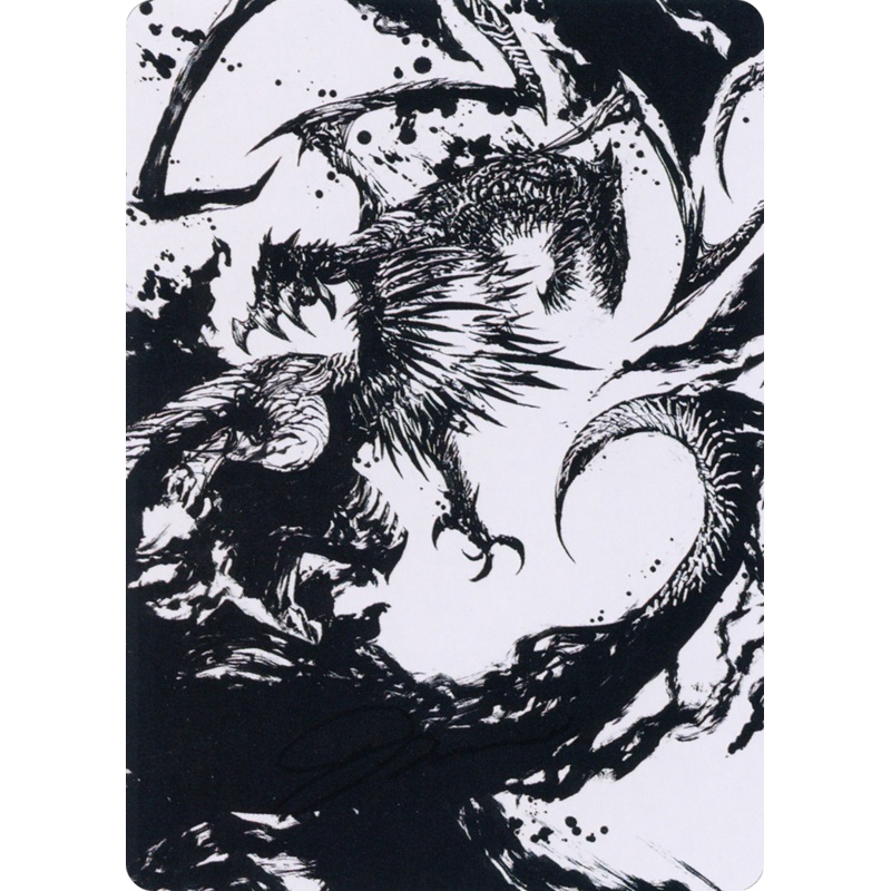 Skithiryx, the Blight Dragon Art Card [March of the Machine Art Series]