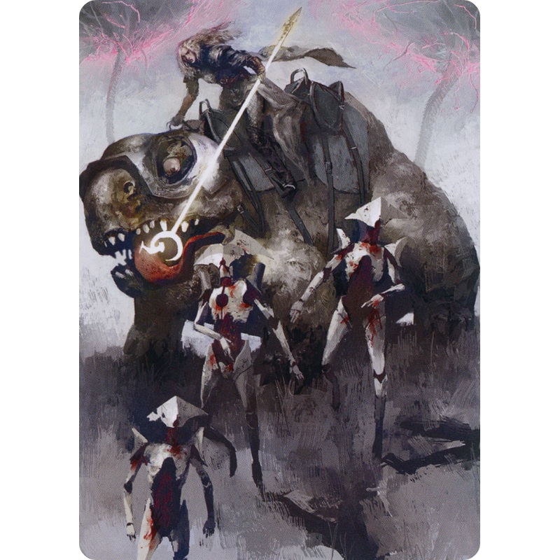 Thalia and The Gitrog Monster Art Card [March of the Machine Art Series]