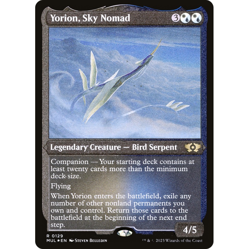 Yorion, Sky Nomad (Foil Etched) [Multiverse Legends]