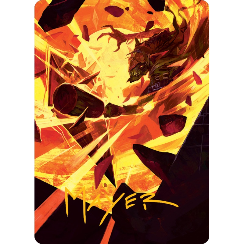 Zada, Hedron Grinder Art Card (Gold-Stamped Signature) [March of the Machine Art Series]