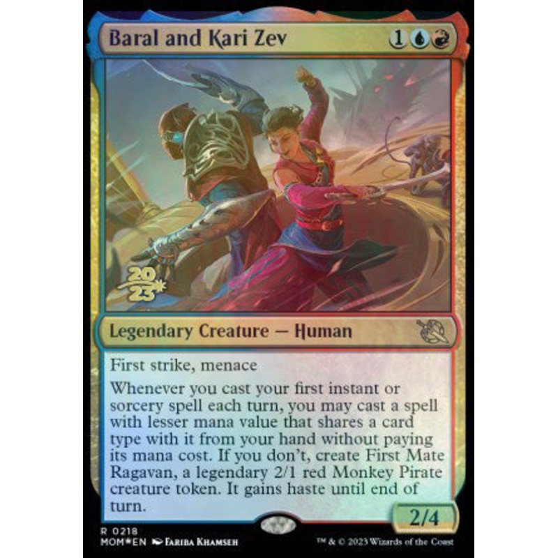 Baral and Kari Zev [March of the Machine Prerelease Promos]