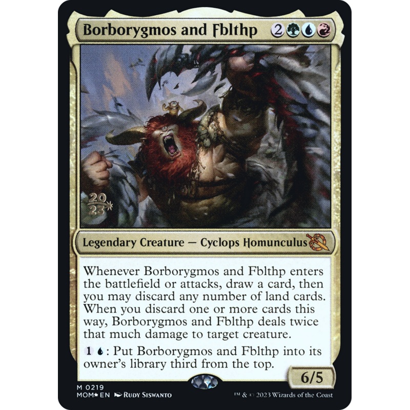 Borborygmos and Fblthp [March of the Machine Prerelease Promos]