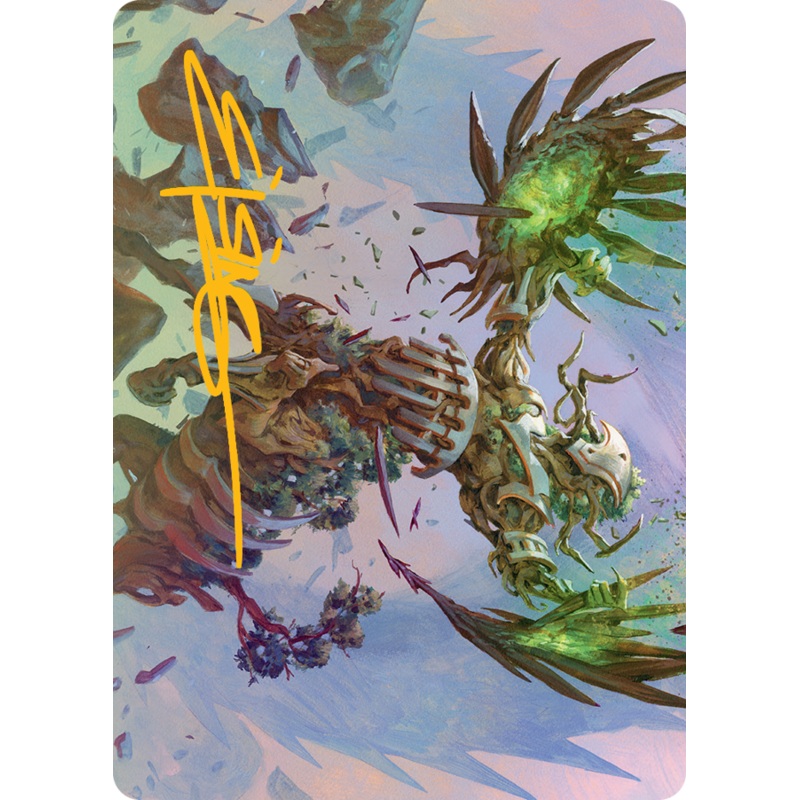 Botanical Brawler Art Card (Gold-Stamped Signature) [March of the Machine Art Series]