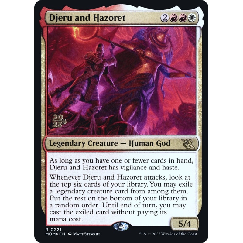 Djeru and Hazoret [March of the Machine Prerelease Promos]