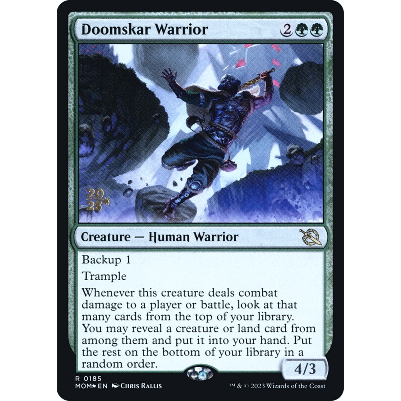 Doomskar Warrior [March of the Machine Prerelease Promos]