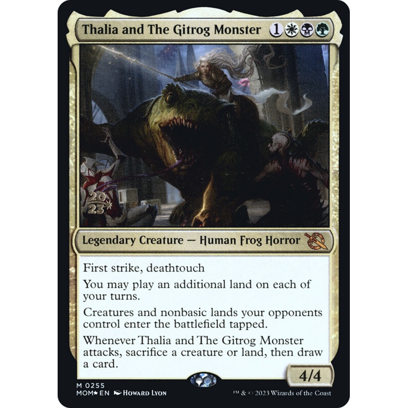 Thalia and The Gitrog Monster [March of the Machine Prerelease Promos]