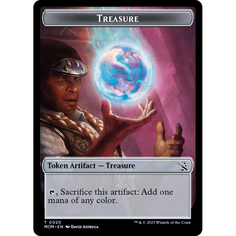 Treasure (20) // Vampire Double-Sided Token [March of the Machine Tokens]