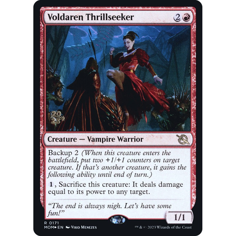 Voldaren Thrillseeker [March of the Machine Prerelease Promos]