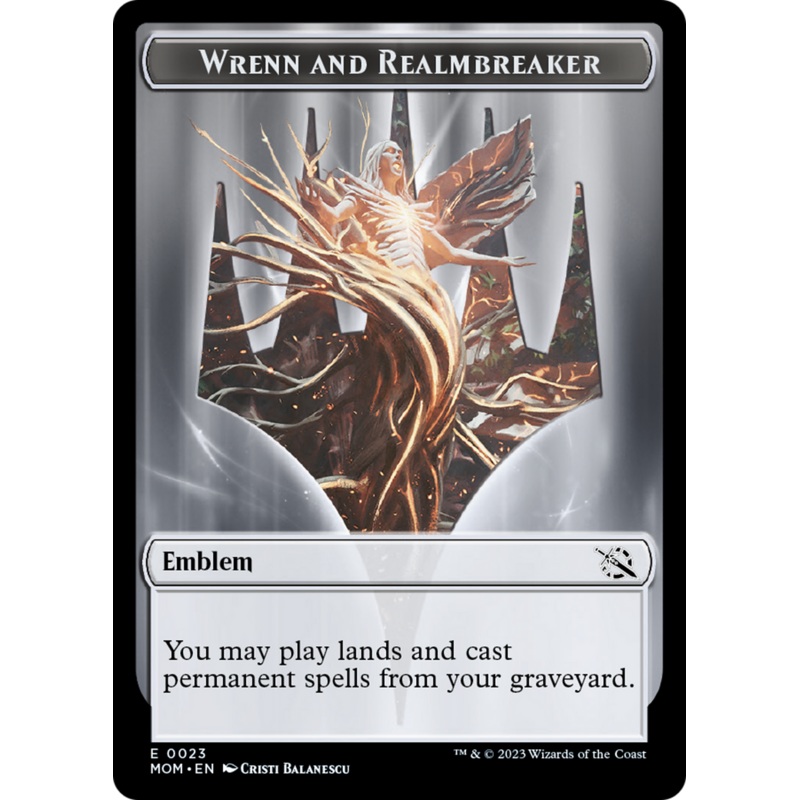 Wrenn and Realmbreaker Emblem [March of the Machine Tokens]