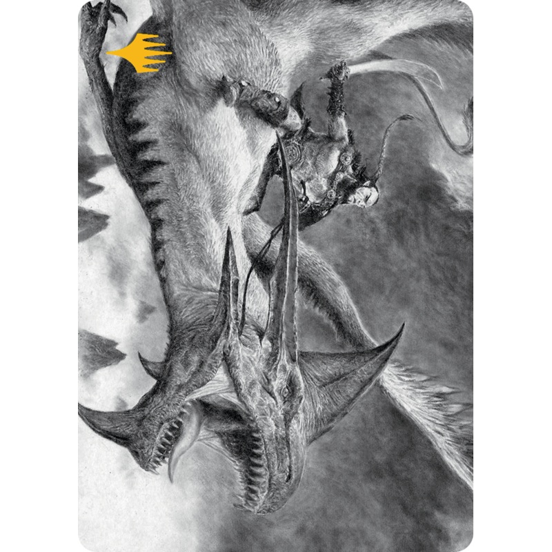 Zurgo and Ojutai Art Card (Gold-Stamped Signature) [March of the Machine Art Series]