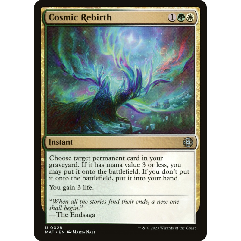 Cosmic Rebirth [March of the Machine: The Aftermath]
