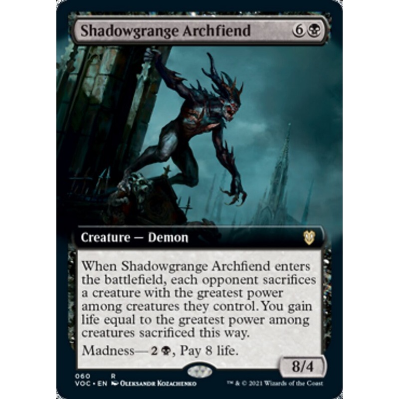 Shadowgrange Archfiend (Extended Art) [Innistrad: Crimson Vow Commander]
