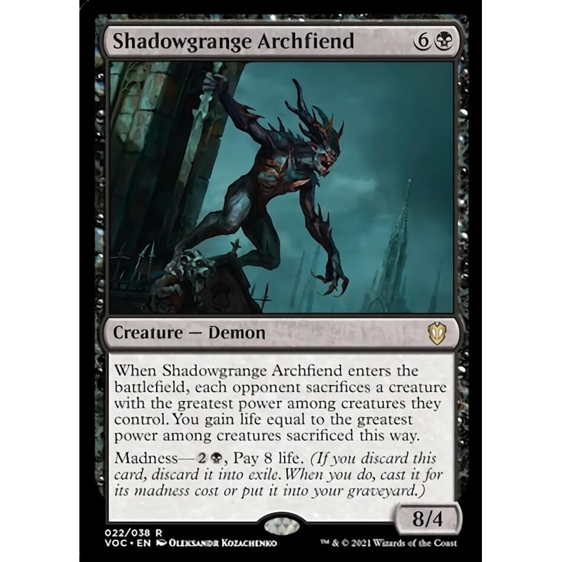 Shadowgrange Archfiend [Innistrad: Crimson Vow Commander]
