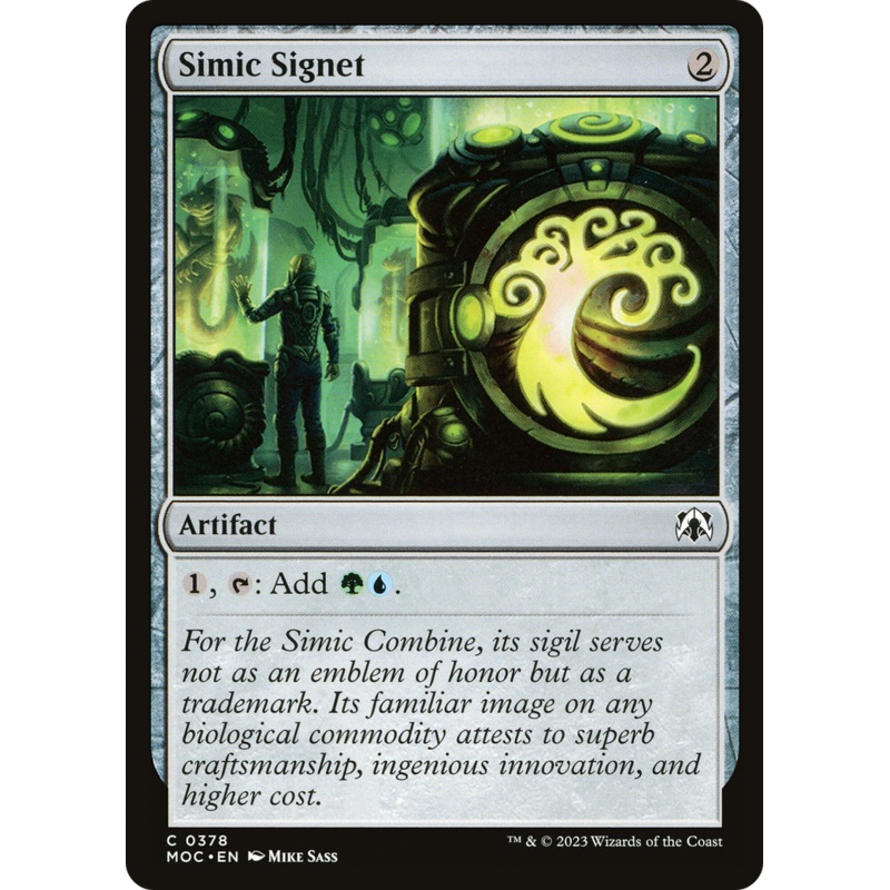 Simic Signet [March of the Machine Commander]