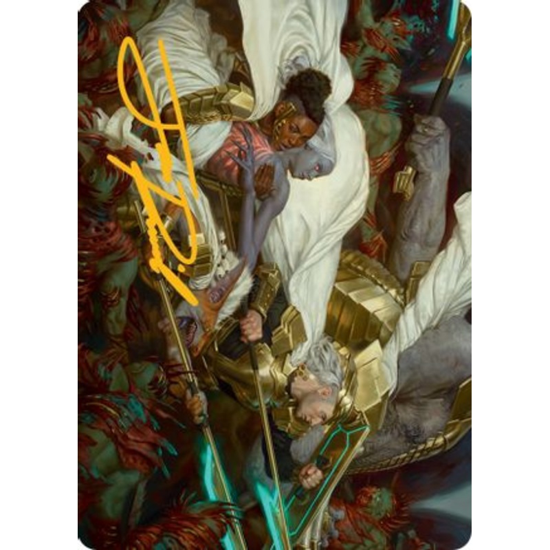 Storm the Seedcore Art Card (Gold-Stamped Signature) [March of the Machine Art Series]