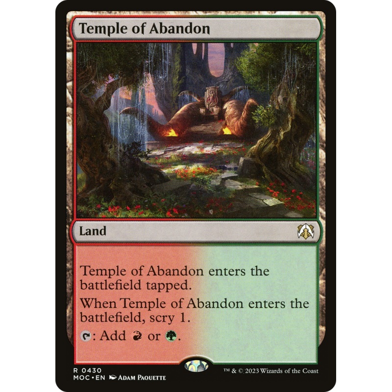 Temple of Abandon [March of the Machine Commander]