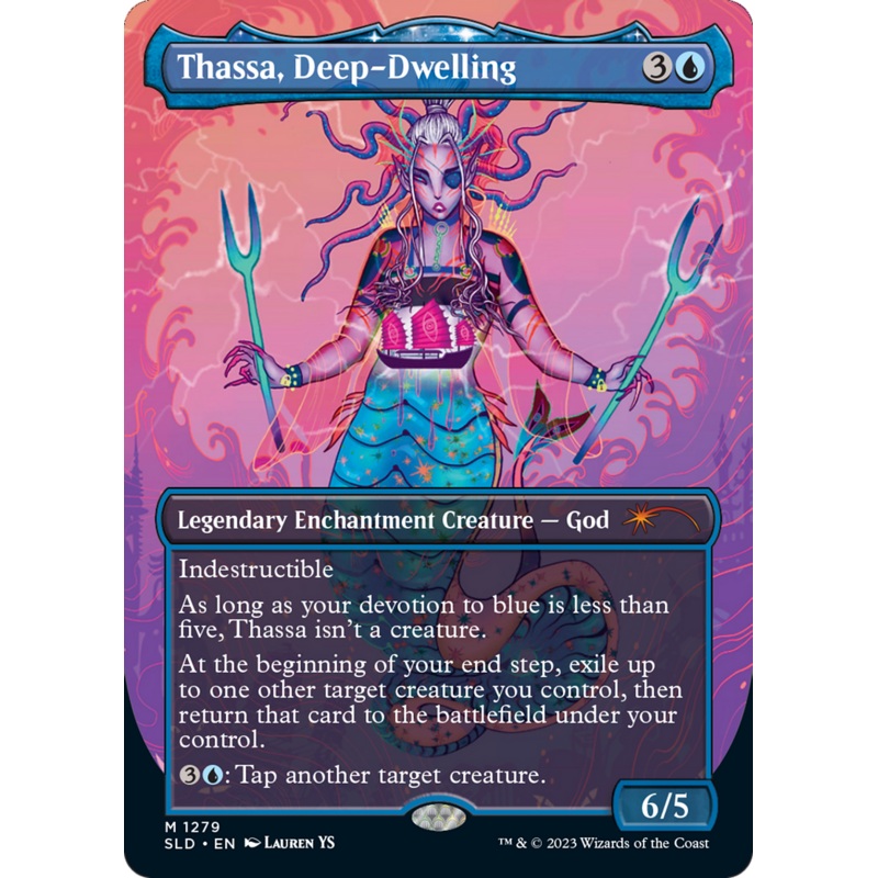 Thassa, Deep-Dwelling (Borderless) [Secret Lair Drop Series]
