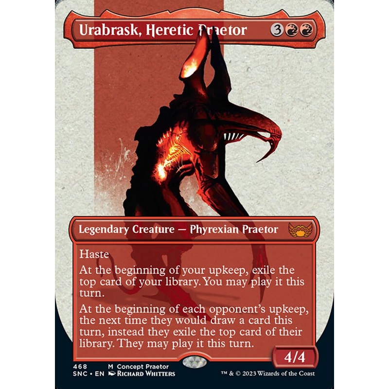 Urabrask, Heretic Praetor (Borderless Concept Praetors) [Phyrexia: All Will Be One]