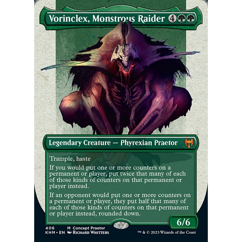 Vorinclex, Monstrous Raider (Borderless Concept Praetors) [Phyrexia: All Will Be One]