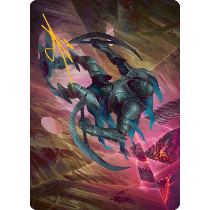 Xerex Strobe-Knight Art Card (Gold-Stamped Signature) [March of the Machine Art Series]