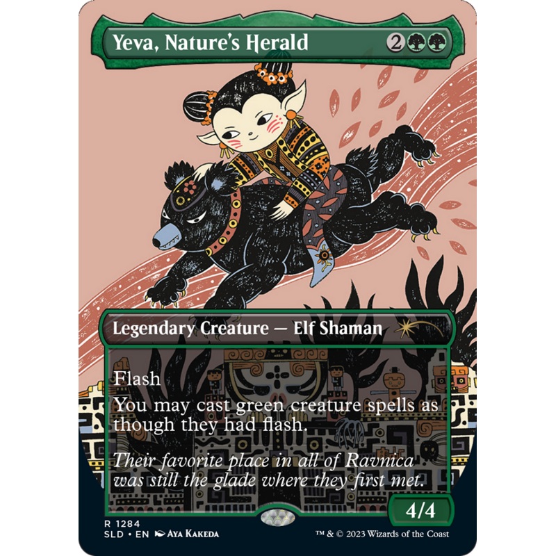 Yeva, Nature's Herald (Borderless) [Secret Lair Drop Series]