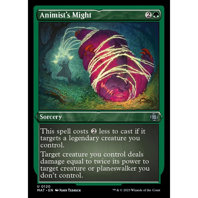 Animist's Might (Foil Etched) [March of the Machine: The Aftermath]