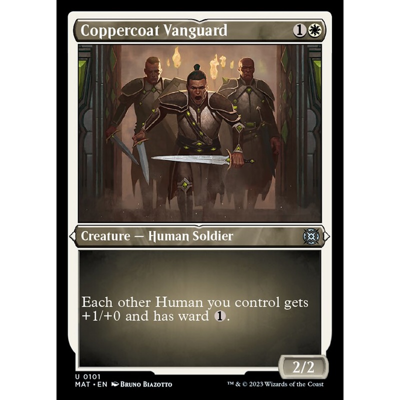 Coppercoat Vanguard (Foil Etched) [March of the Machine: The Aftermath]