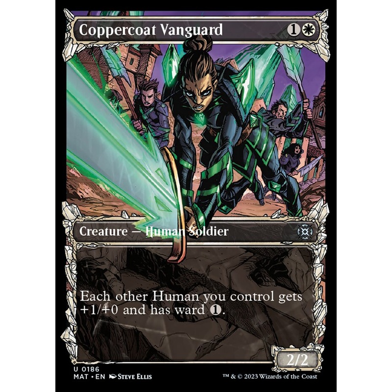 Coppercoat Vanguard (Showcase Halo Foil) [March of the Machine: The Aftermath]
