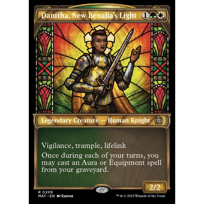 Danitha, New Benalia's Light (Showcase Halo Foil) [March of the Machine: The Aftermath]