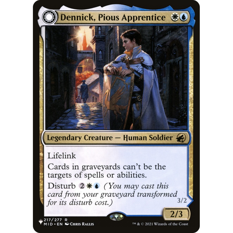 Dennick, Pious Apprentice // Dennick, Pious Apparition [Secret Lair: From Cute to Brute]