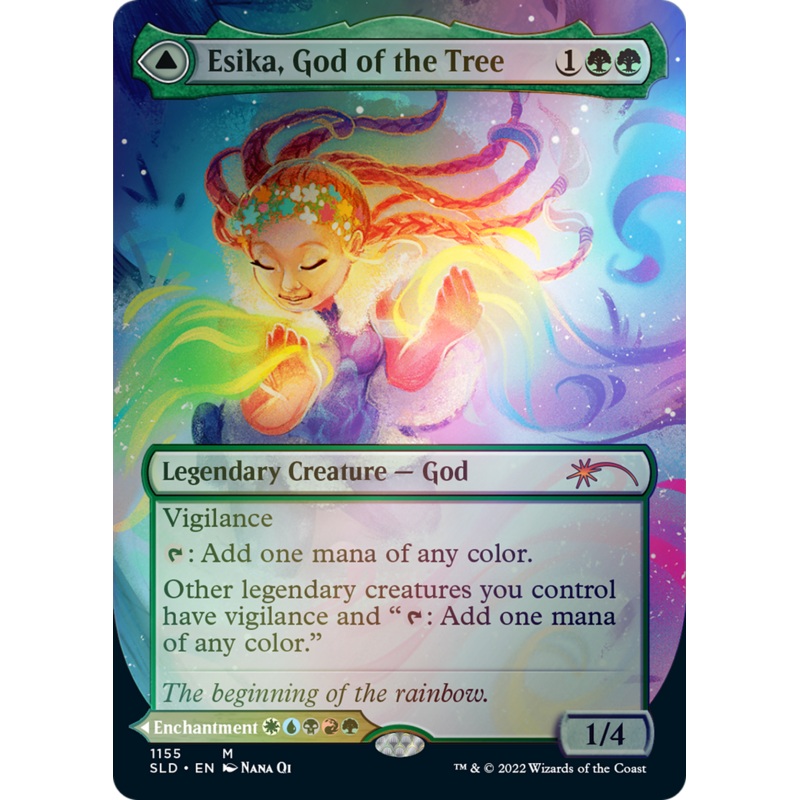 Esika, God of the Tree // The Prismatic Bridge (Borderless) [Secret Lair: From Cute to Brute]