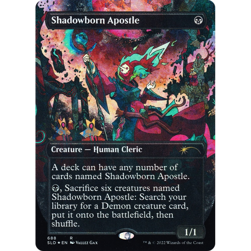 Shadowborn Apostle (688) (Borderless) [Secret Lair Drop Promos]