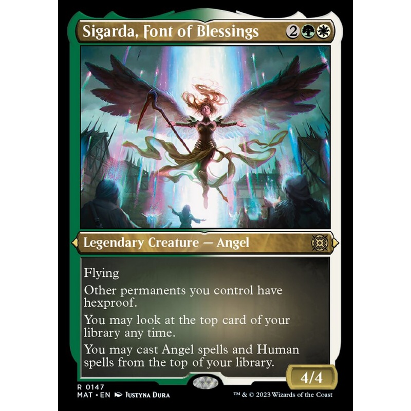 Sigarda, Font of Blessings (Foil Etched) [March of the Machine: The Aftermath]