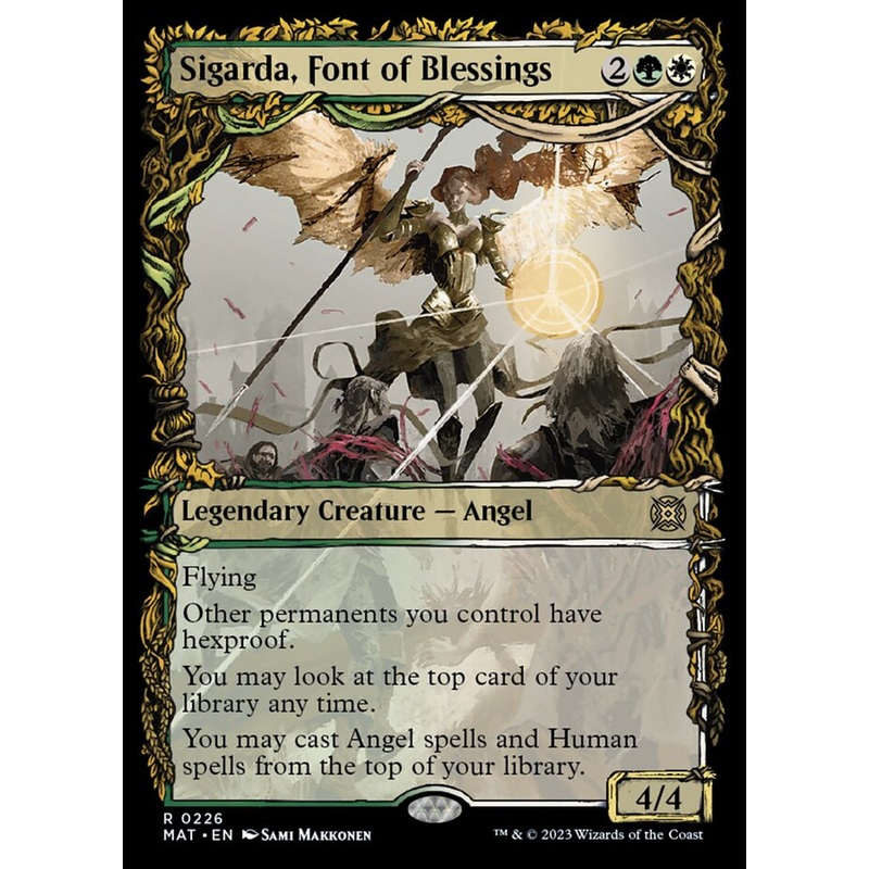 Sigarda, Font of Blessings (Showcase Halo Foil) [March of the Machine: The Aftermath]