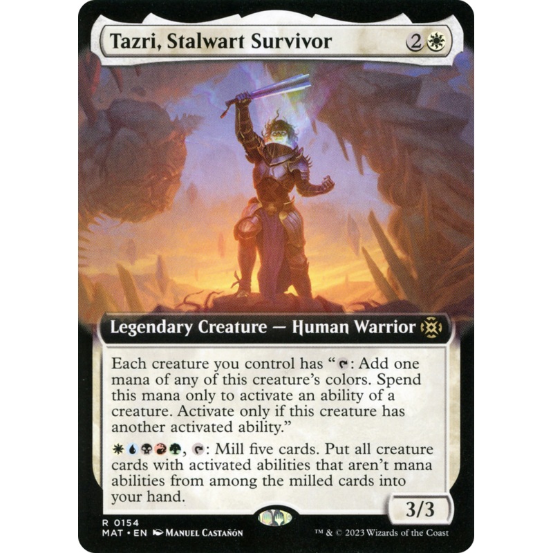 Tazri, Stalwart Survivor (Extended Art) [March of the Machine: The Aftermath]