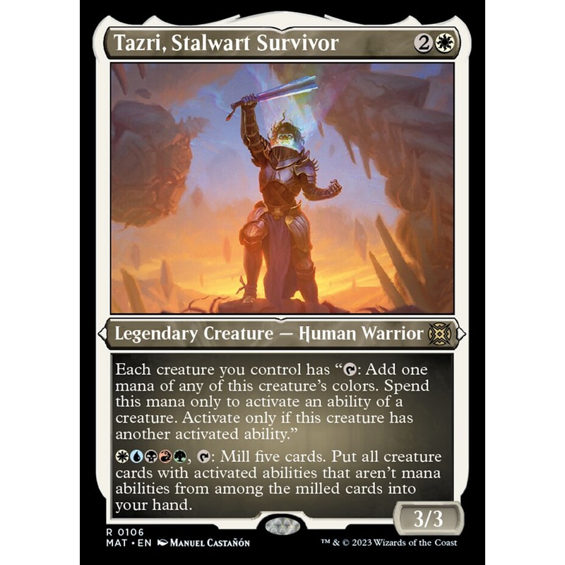 Tazri, Stalwart Survivor (Foil Etched) [March of the Machine: The Aftermath]
