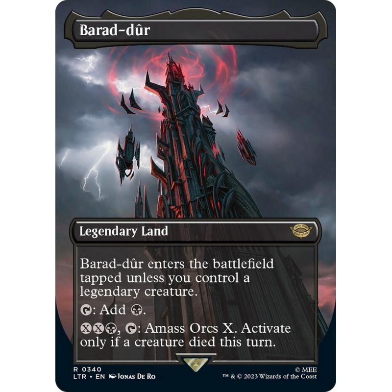 Barad-dur (Borderless Alternate Art) (340) [The Lord of the Rings: Tales of Middle-Earth]