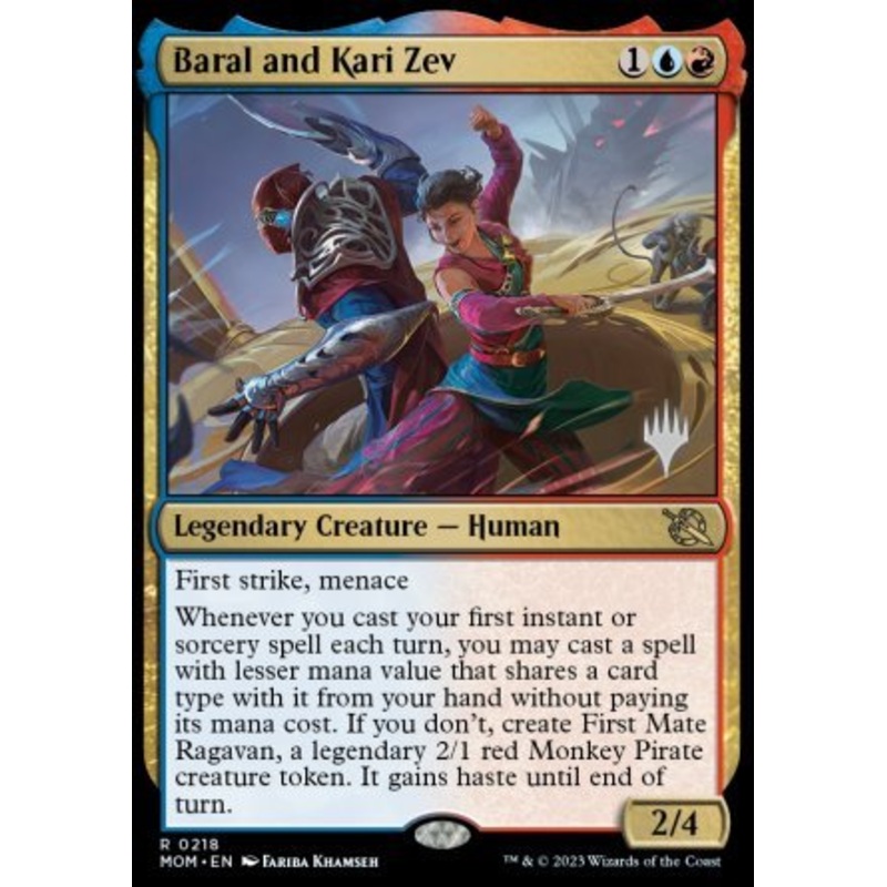 Baral and Kari Zev (Promo Pack) [March of the Machine Promos]