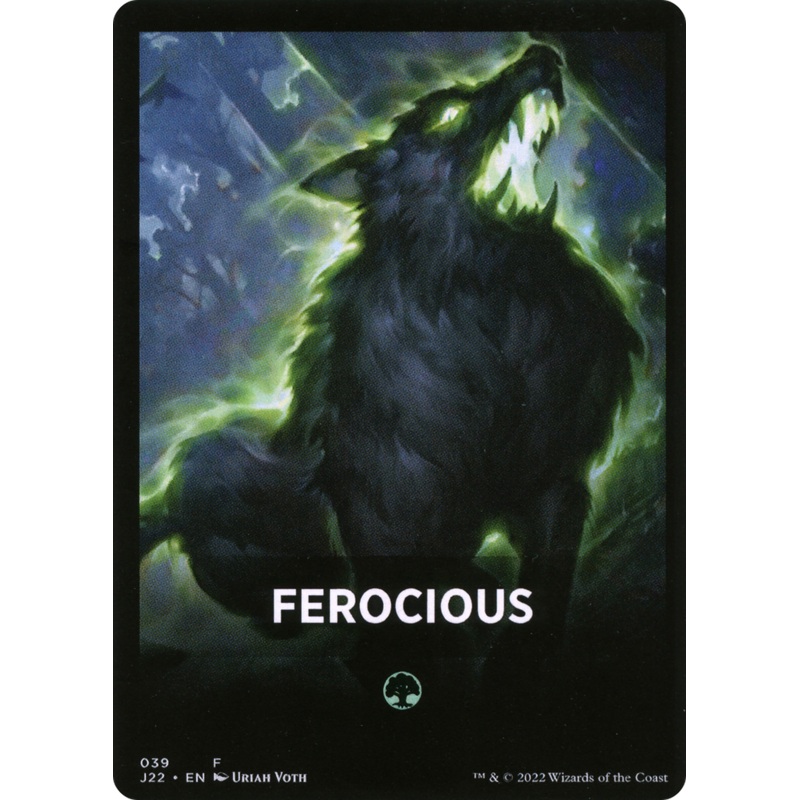 Ferocious Theme Card [Jumpstart 2022 Front Cards]