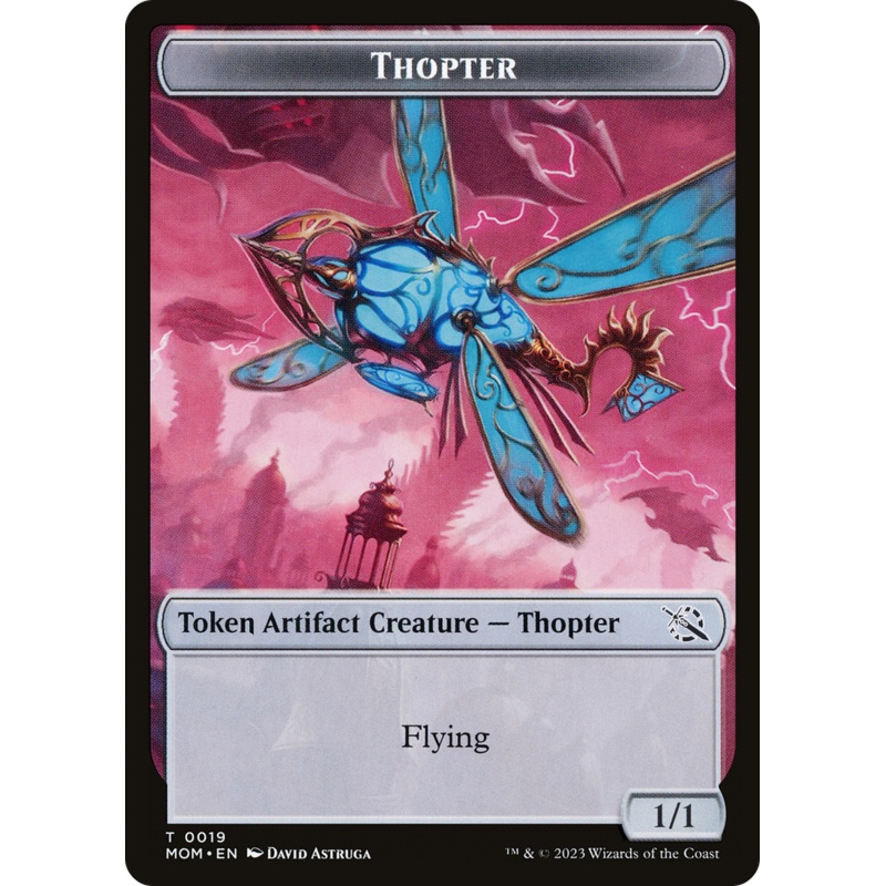 Thopter // Knight (10) Double-Sided Token [March of the Machine Tokens]