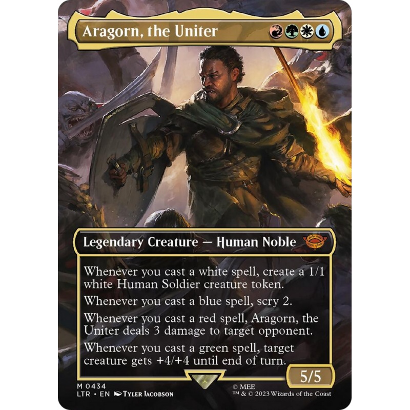 Aragorn, the Uniter (Borderless Alternate Art) [The Lord of the Rings: Tales of Middle-Earth]