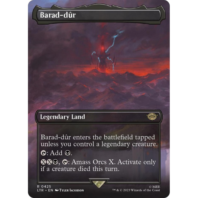 Barad-dur (Borderless Alternate Art) (425) [The Lord of the Rings: Tales of Middle-Earth]
