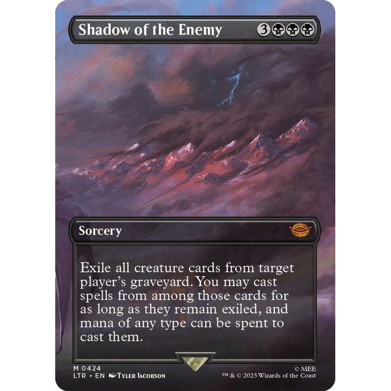 Shadow of the Enemy (Borderless Alternate Art) [The Lord of the Rings: Tales of Middle-Earth]