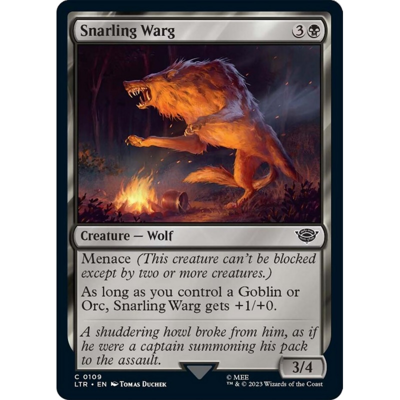 Snarling Warg [The Lord of the Rings: Tales of Middle-Earth]